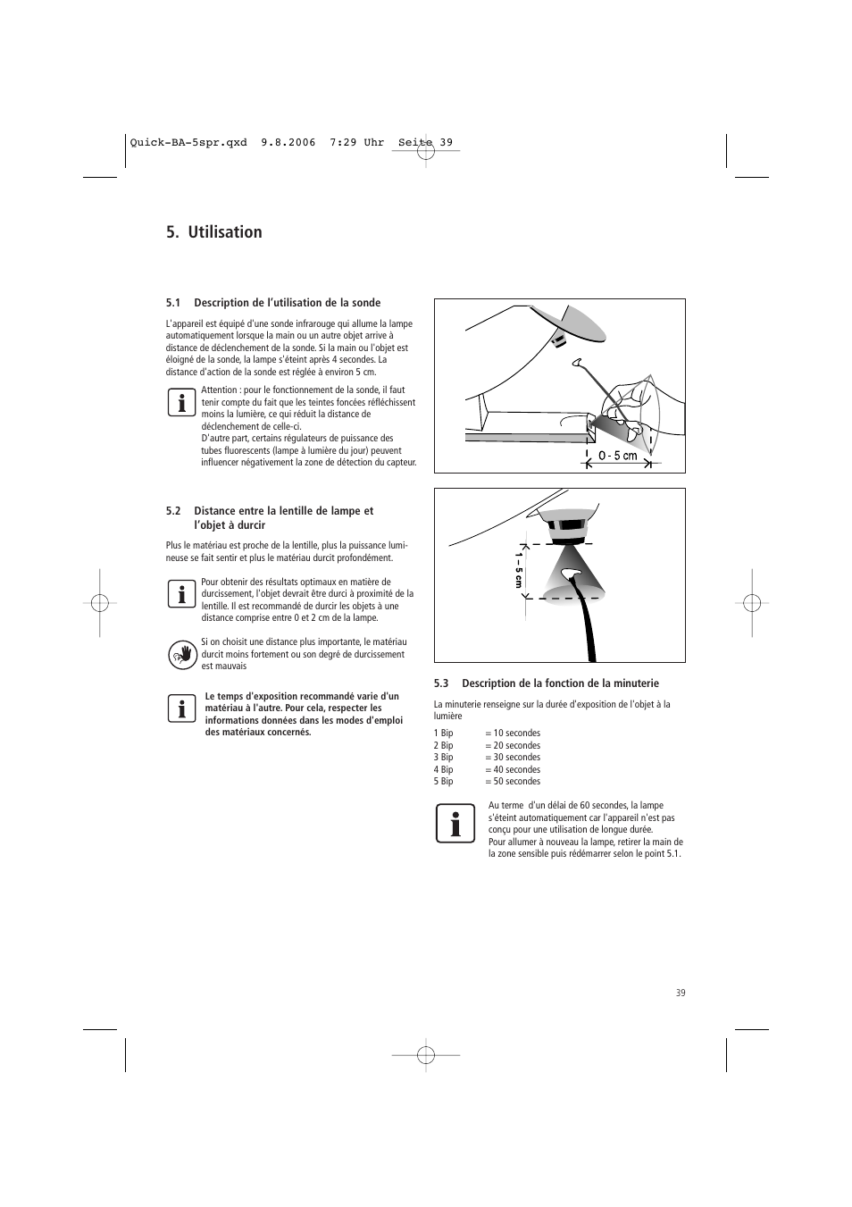 Utilisation | Ivoclar Vivadent Quick User Manual | Page 39 / 76