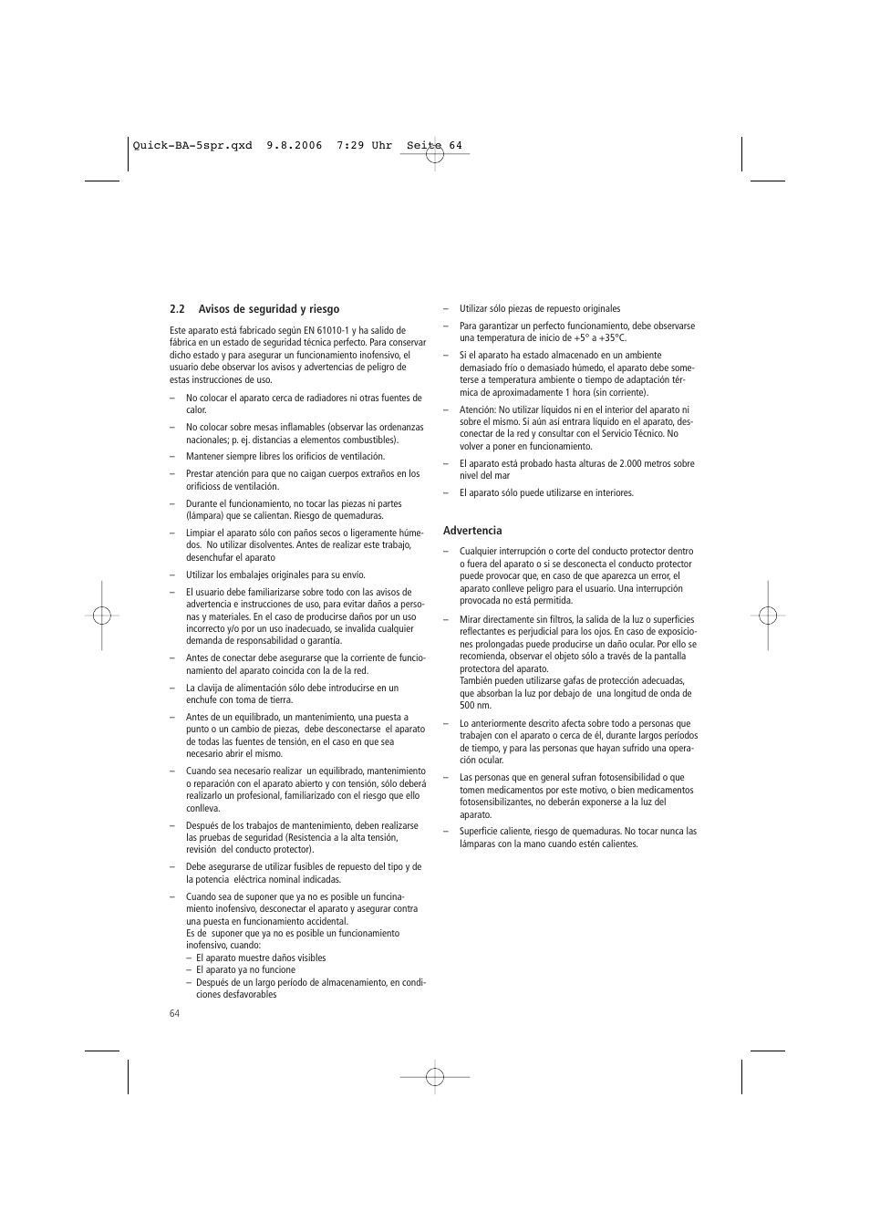 Ivoclar Vivadent Quick User Manual | Page 64 / 76