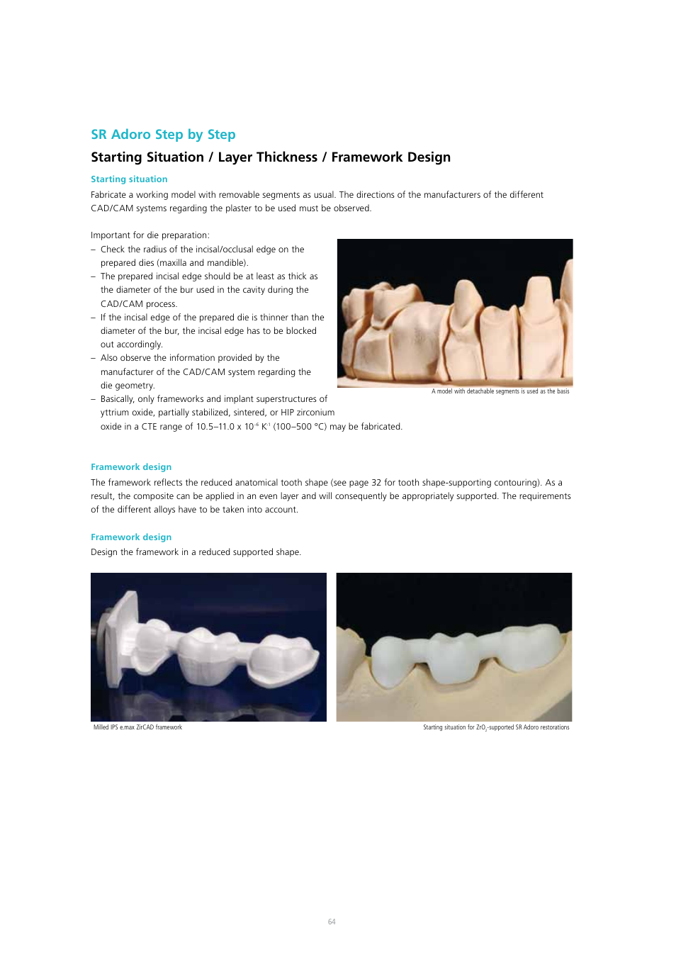 Ivoclar Vivadent SR Adoro User Manual | Page 64 / 88