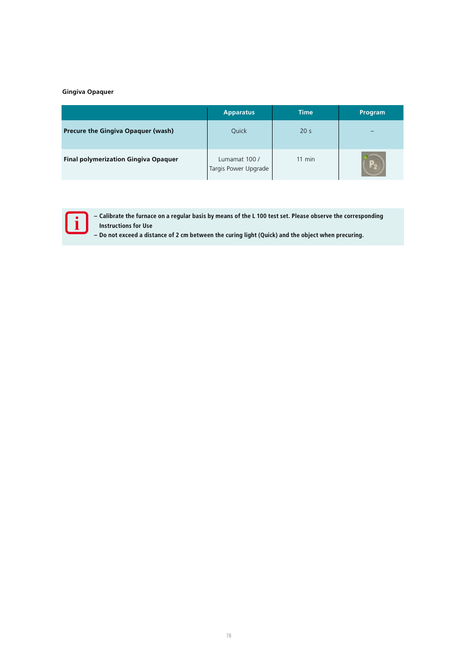 Ivoclar Vivadent SR Adoro User Manual | Page 78 / 88