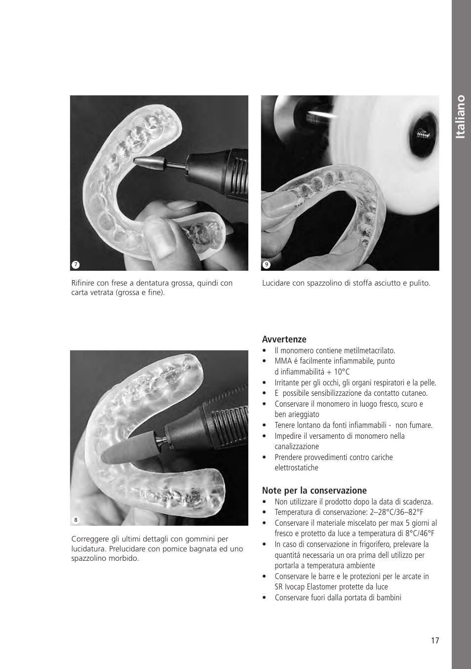 Italiano | Ivoclar Vivadent SR Ivocap Elastomer User Manual | Page 17 / 28