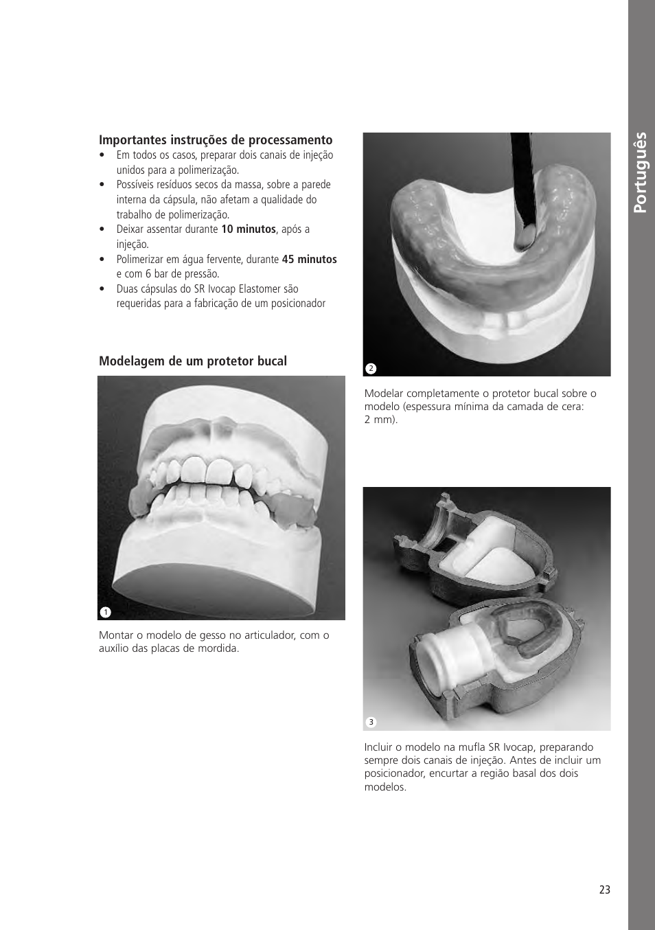 Português | Ivoclar Vivadent SR Ivocap Elastomer User Manual | Page 23 / 28
