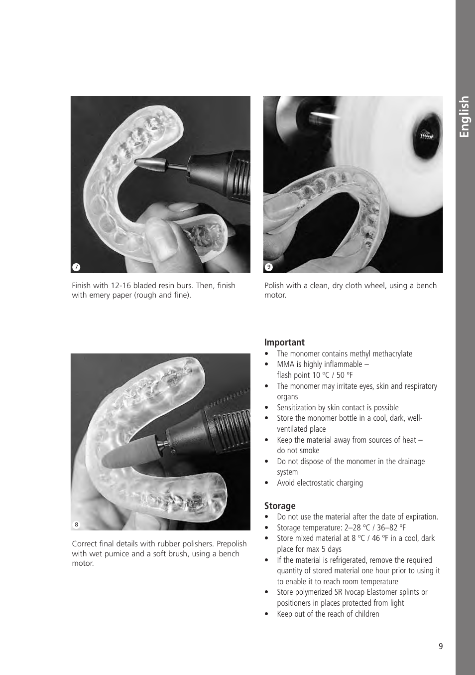 English | Ivoclar Vivadent SR Ivocap Elastomer User Manual | Page 9 / 28