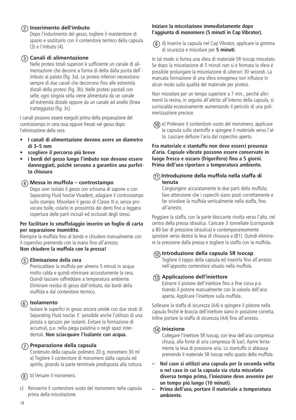 Ivoclar Vivadent SR Ivocap System User Manual | Page 22 / 36