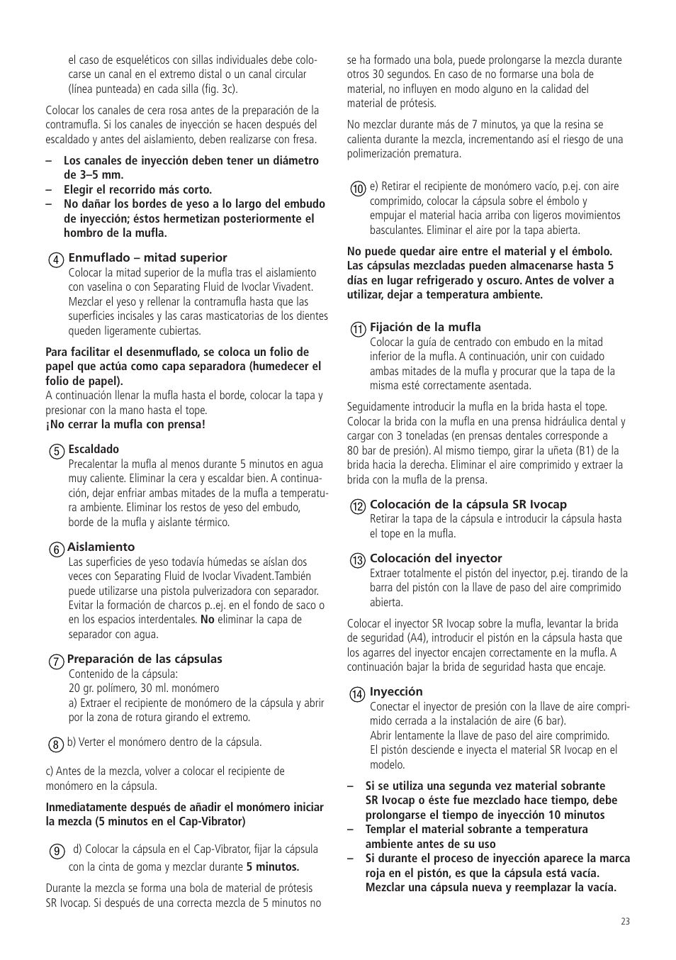 Ivoclar Vivadent SR Ivocap System User Manual | Page 27 / 36