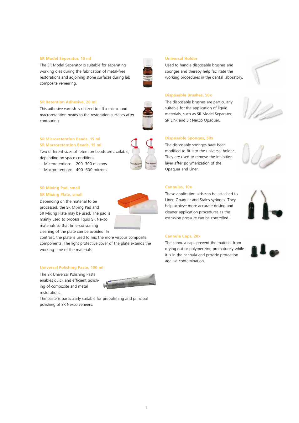 Ivoclar Vivadent SR Nexco Paste User Manual | Page 9 / 64