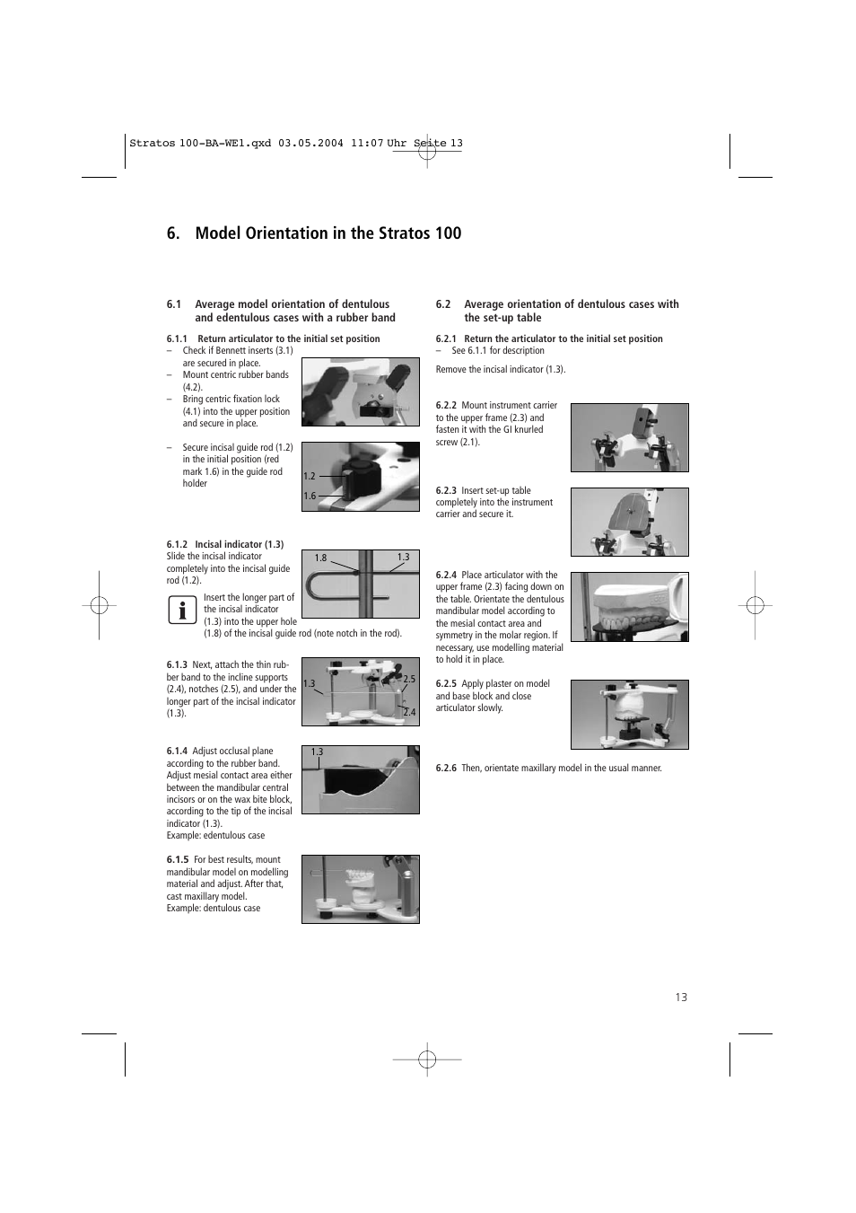 Model orientation in the stratos 100 | Ivoclar Vivadent Stratos 100 User Manual | Page 13 / 92