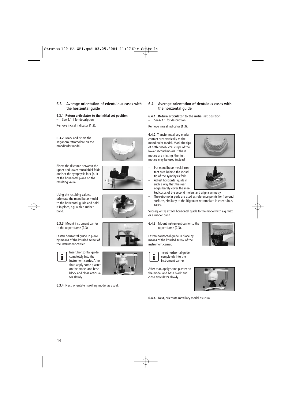 Ivoclar Vivadent Stratos 100 User Manual | Page 14 / 92