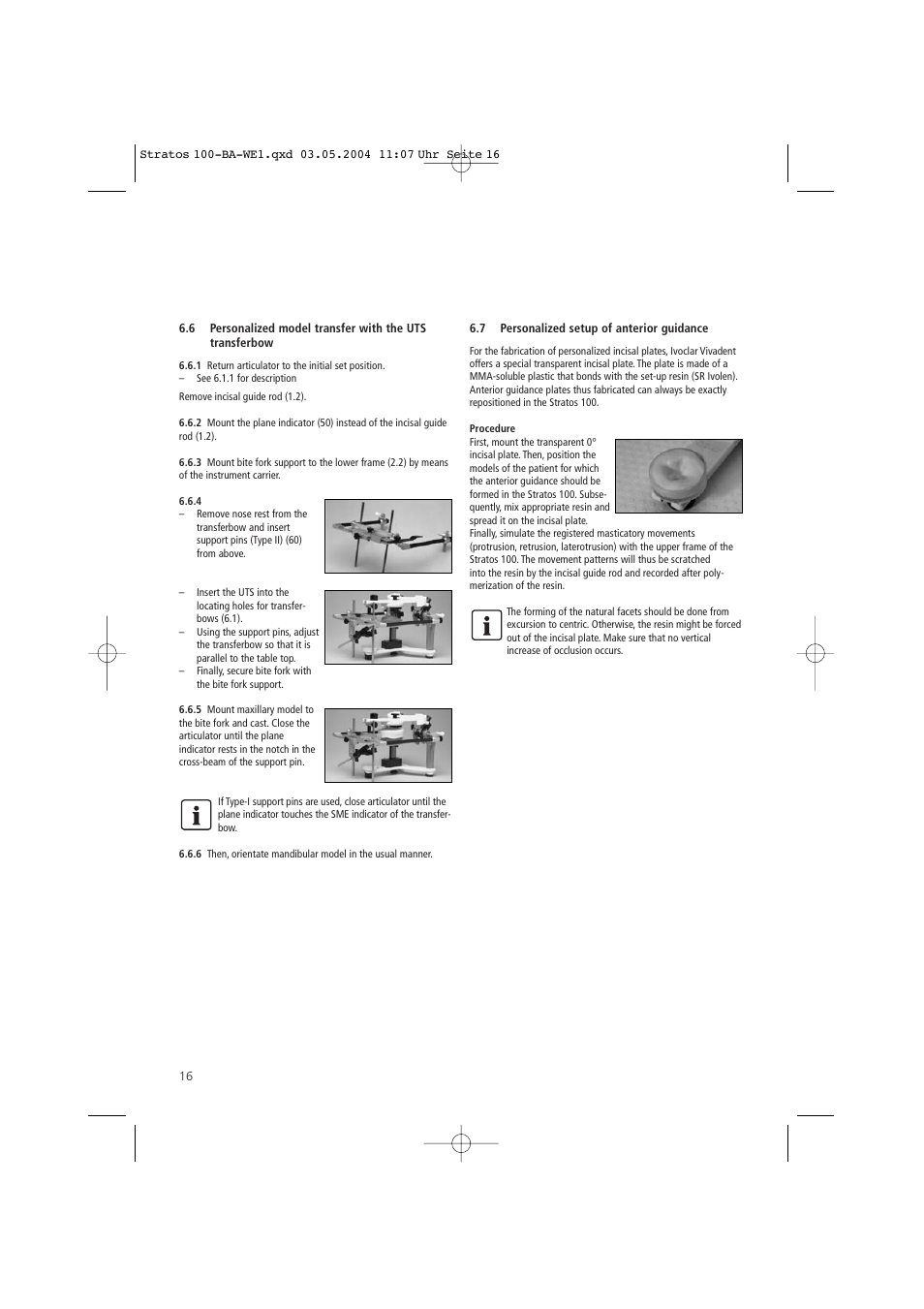 Ivoclar Vivadent Stratos 100 User Manual | Page 16 / 92