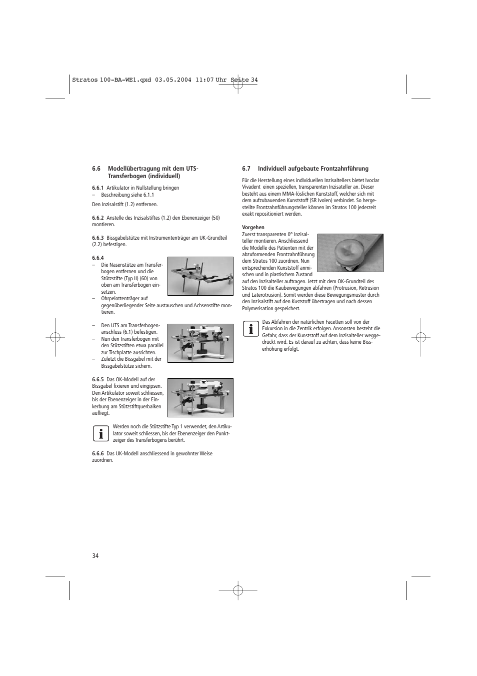 Ivoclar Vivadent Stratos 100 User Manual | Page 34 / 92