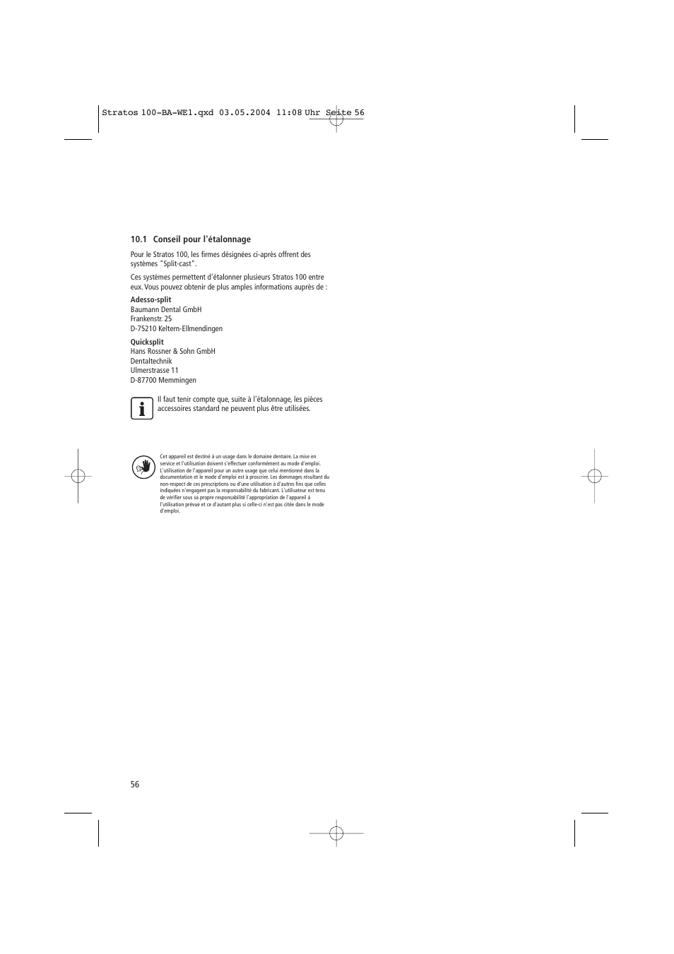 Ivoclar Vivadent Stratos 100 User Manual | Page 56 / 92