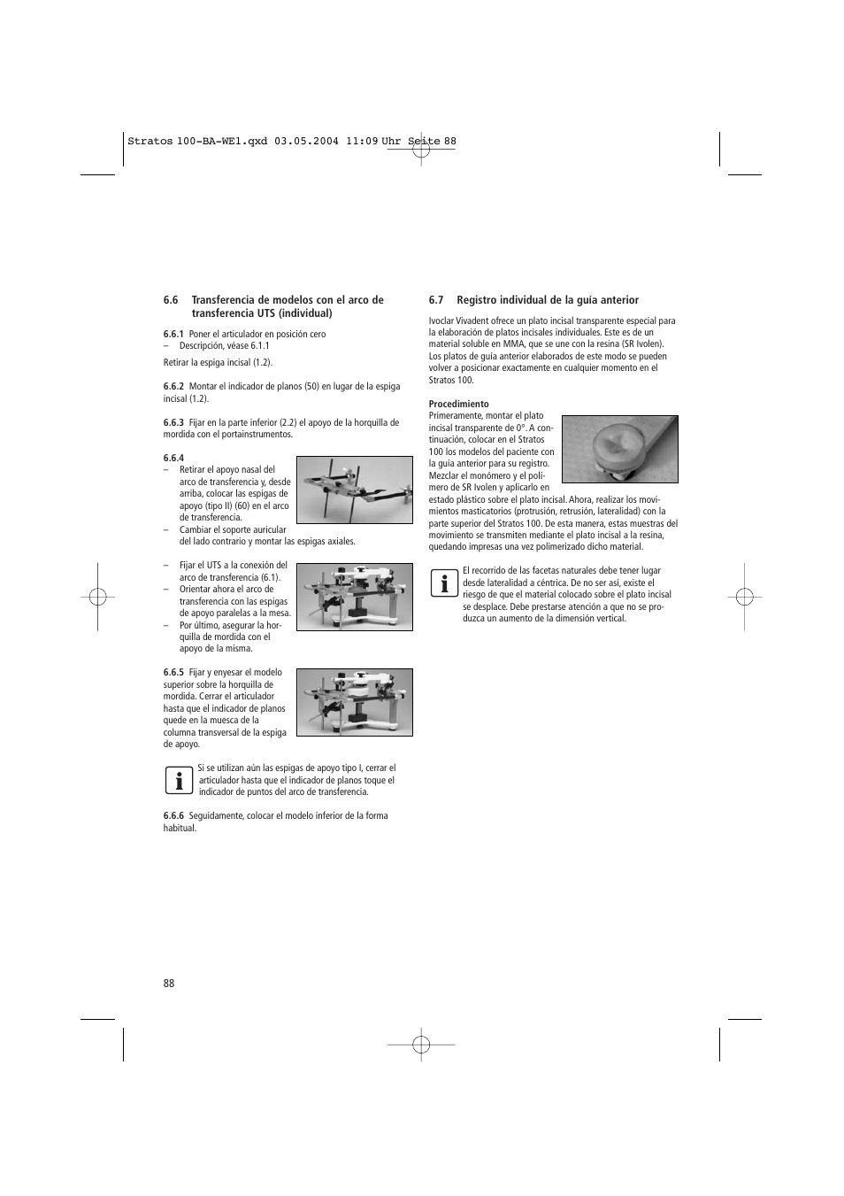 Ivoclar Vivadent Stratos 100 User Manual | Page 88 / 92