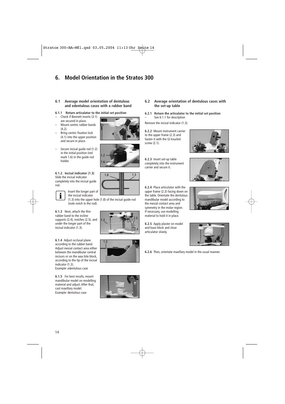 Model orientation in the stratos 300 | Ivoclar Vivadent Stratos 300 User Manual | Page 14 / 104