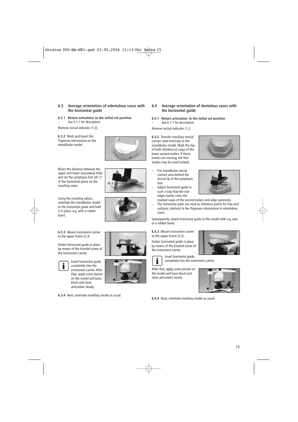 Ivoclar Vivadent Stratos 300 User Manual | Page 15 / 104