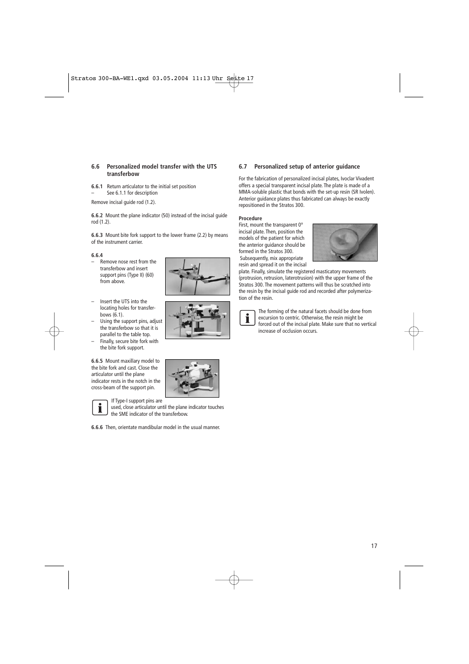 Ivoclar Vivadent Stratos 300 User Manual | Page 17 / 104