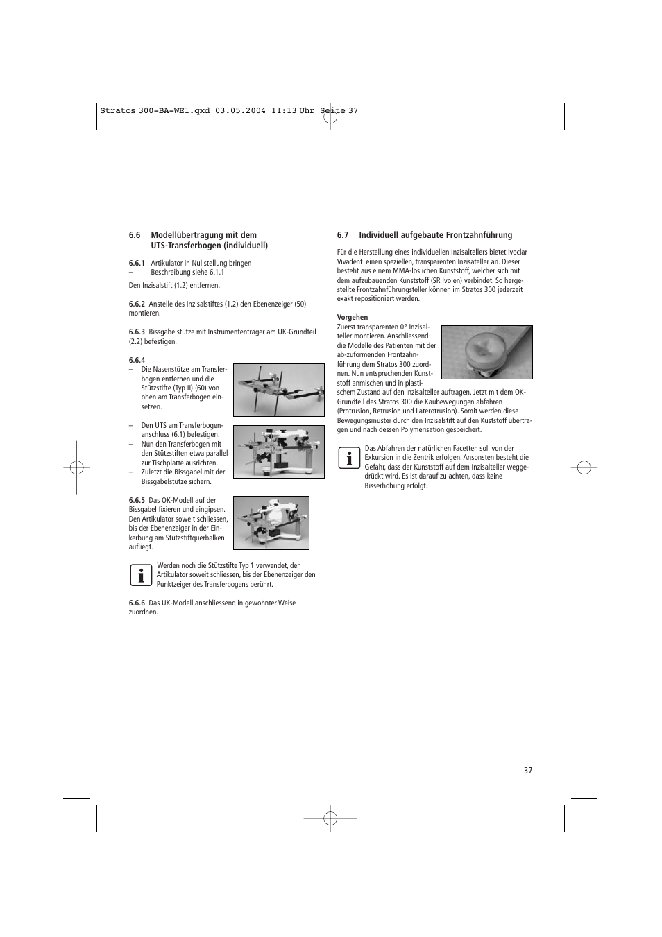 Ivoclar Vivadent Stratos 300 User Manual | Page 37 / 104