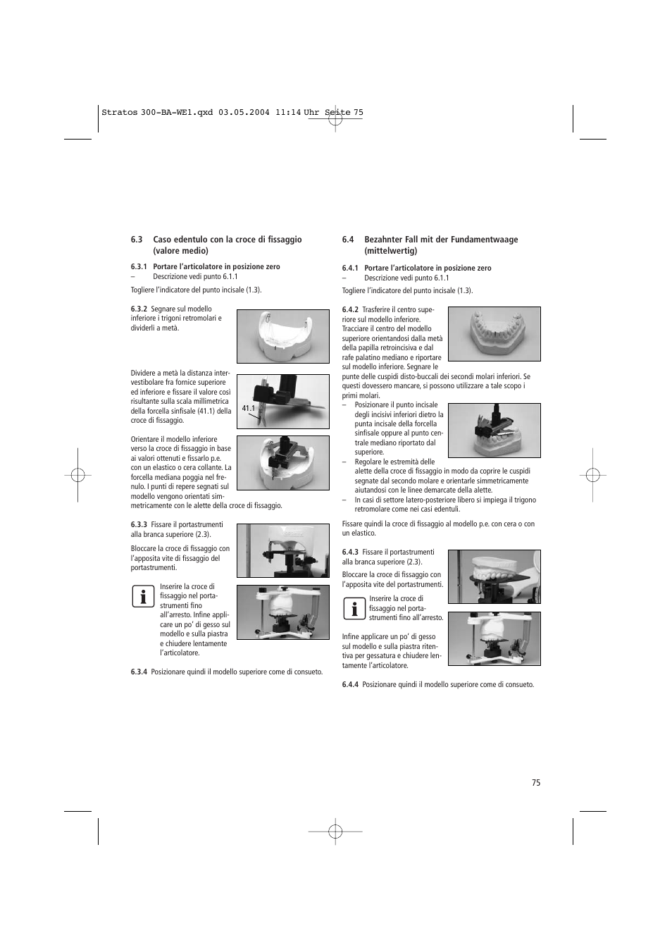 Ivoclar Vivadent Stratos 300 User Manual | Page 75 / 104