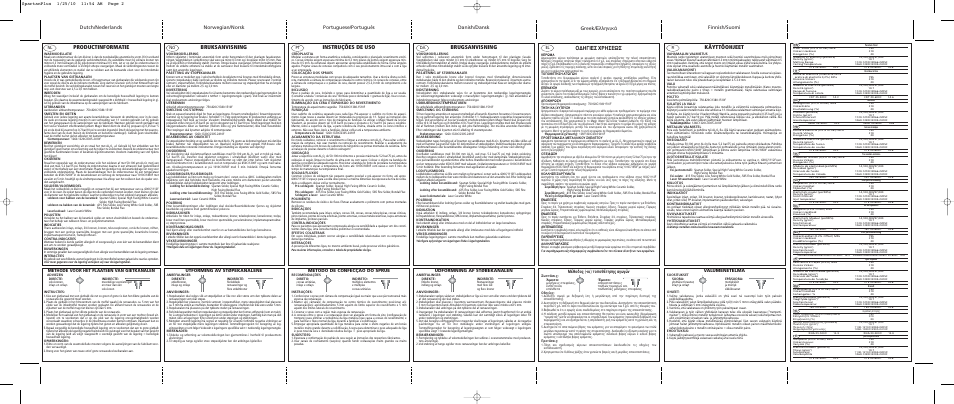 Productinformatie, Bruksanvisning, Instruções de uso | Brugsanvisning, Greek, Käyttöohjeet, Π∂™ ãƒ∏™eø, ª¤ıô‰ô˜ (-ôè) ùôôı¤ùëûë˜ ·áˆáòó, Valumenetelmä, Udformning af støbekanalen | Ivoclar Vivadent Spartan Plus User Manual | Page 2 / 2