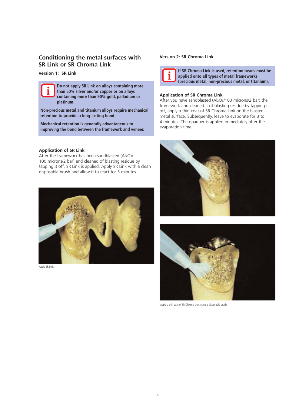 Ivoclar Vivadent SR Chromasit User Manual | Page 16 / 28