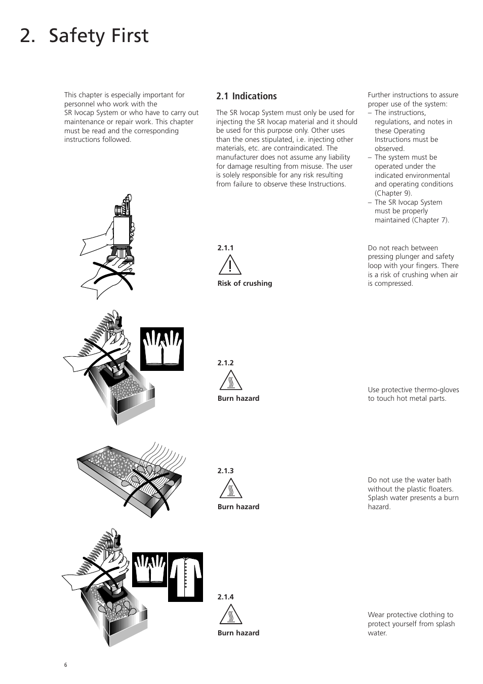 Safety first, 1 indications | Ivoclar Vivadent SR Ivocap Equipment System User Manual | Page 6 / 16