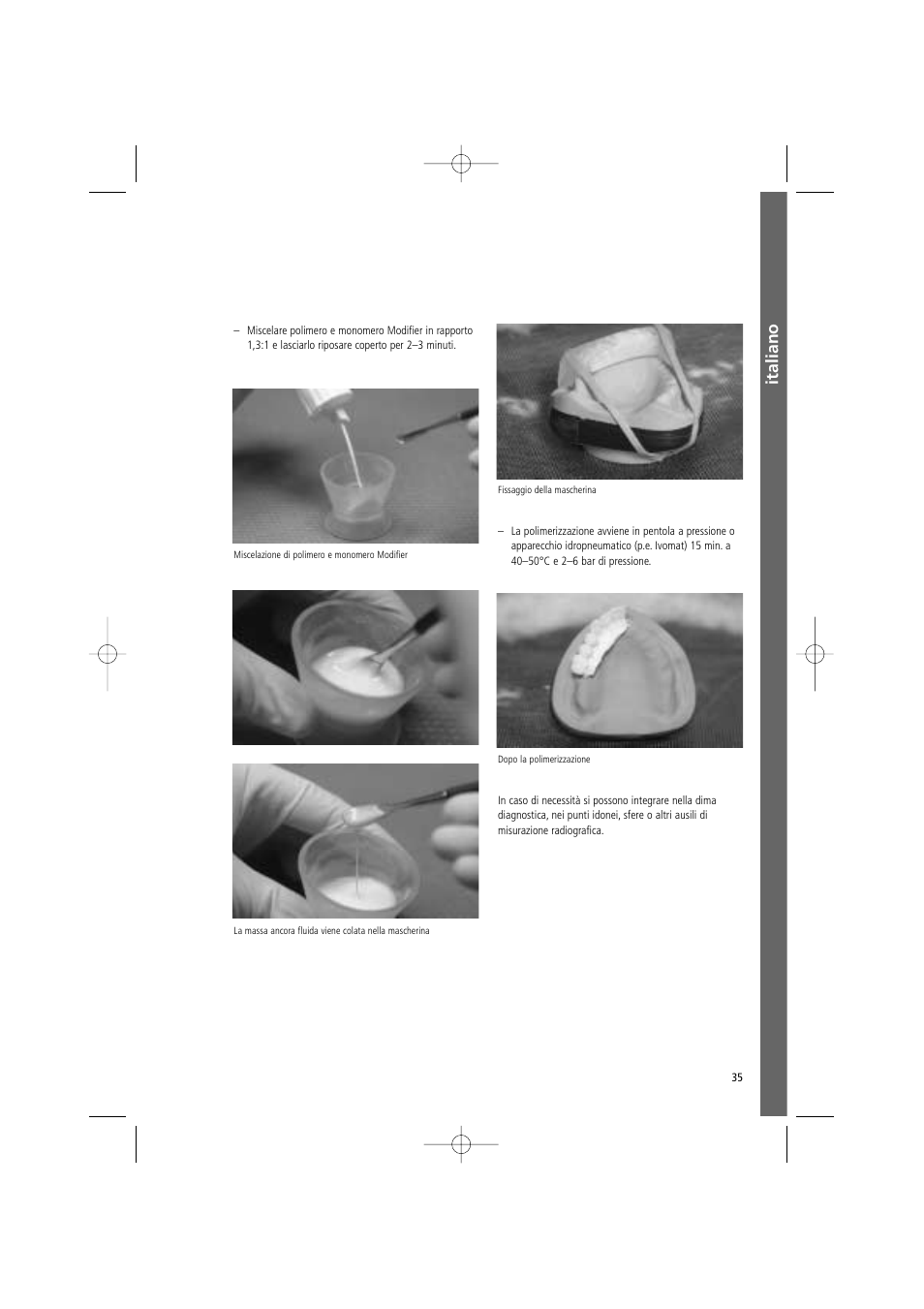 Italiano | Ivoclar Vivadent SR Vivo TAC User Manual | Page 35 / 64