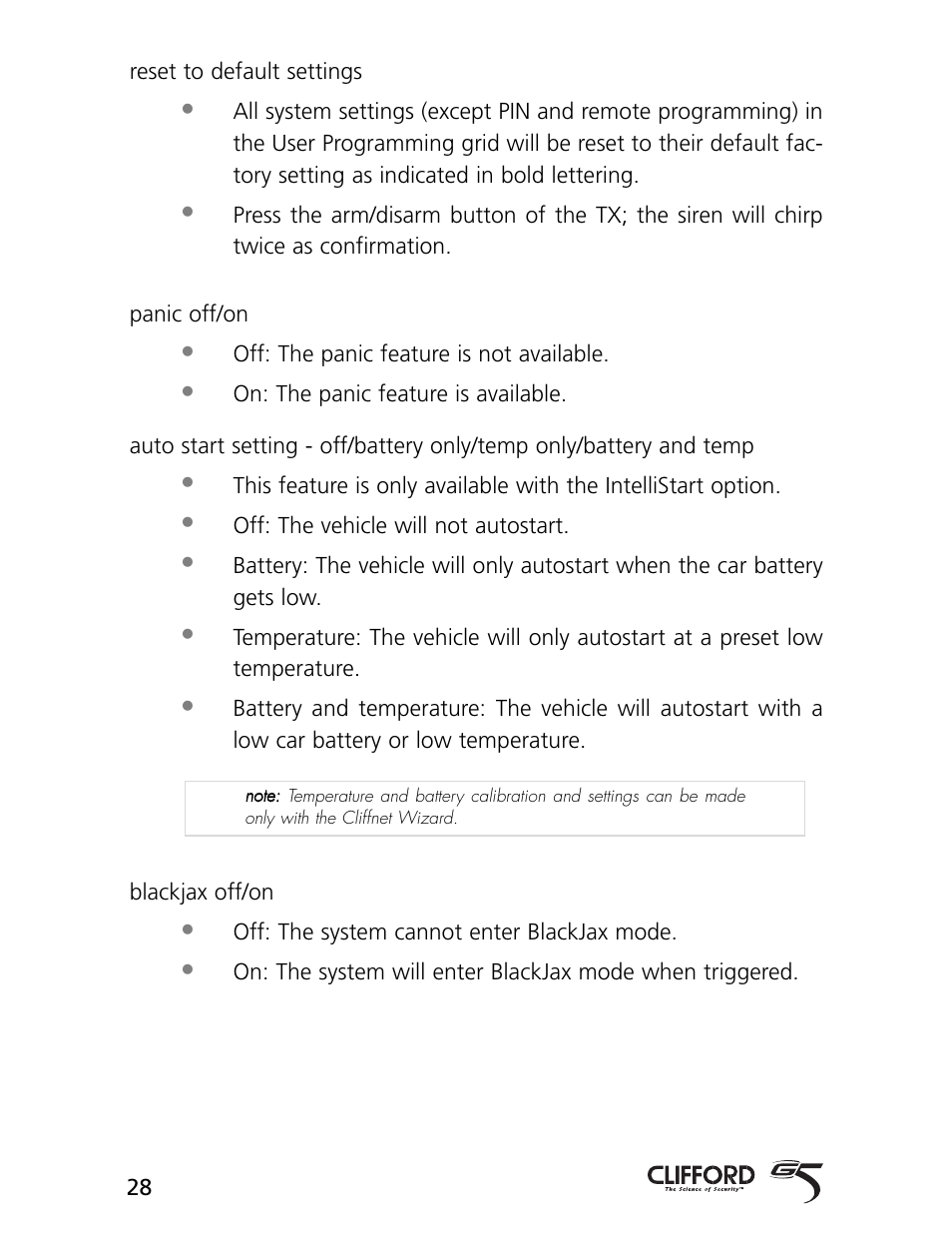 CLIFFORD AvantGuard 5.1 User Manual | Page 31 / 53