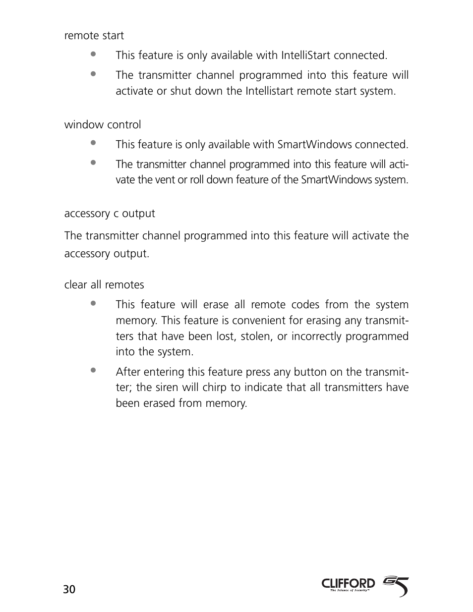 CLIFFORD AvantGuard 5.1 User Manual | Page 33 / 53