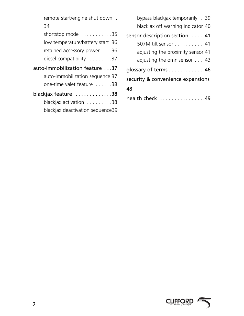 CLIFFORD AvantGuard 5.1 User Manual | Page 5 / 53