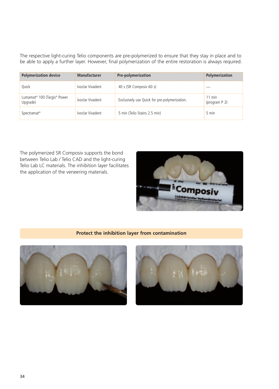 Ivoclar Vivadent Telio Lab User Manual | Page 34 / 48