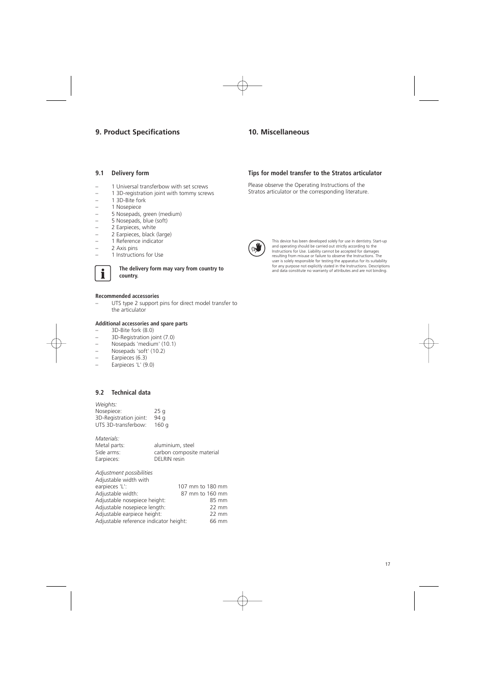 Ivoclar Vivadent UTS 3D User Manual | Page 17 / 100