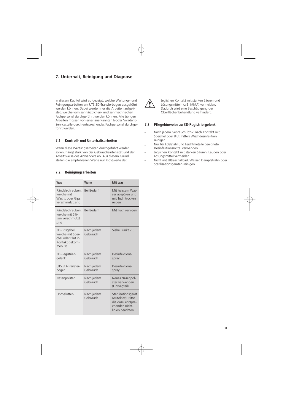 Ivoclar Vivadent UTS 3D User Manual | Page 31 / 100