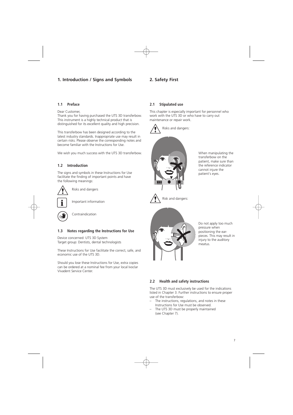 Ivoclar Vivadent UTS 3D User Manual | Page 7 / 100