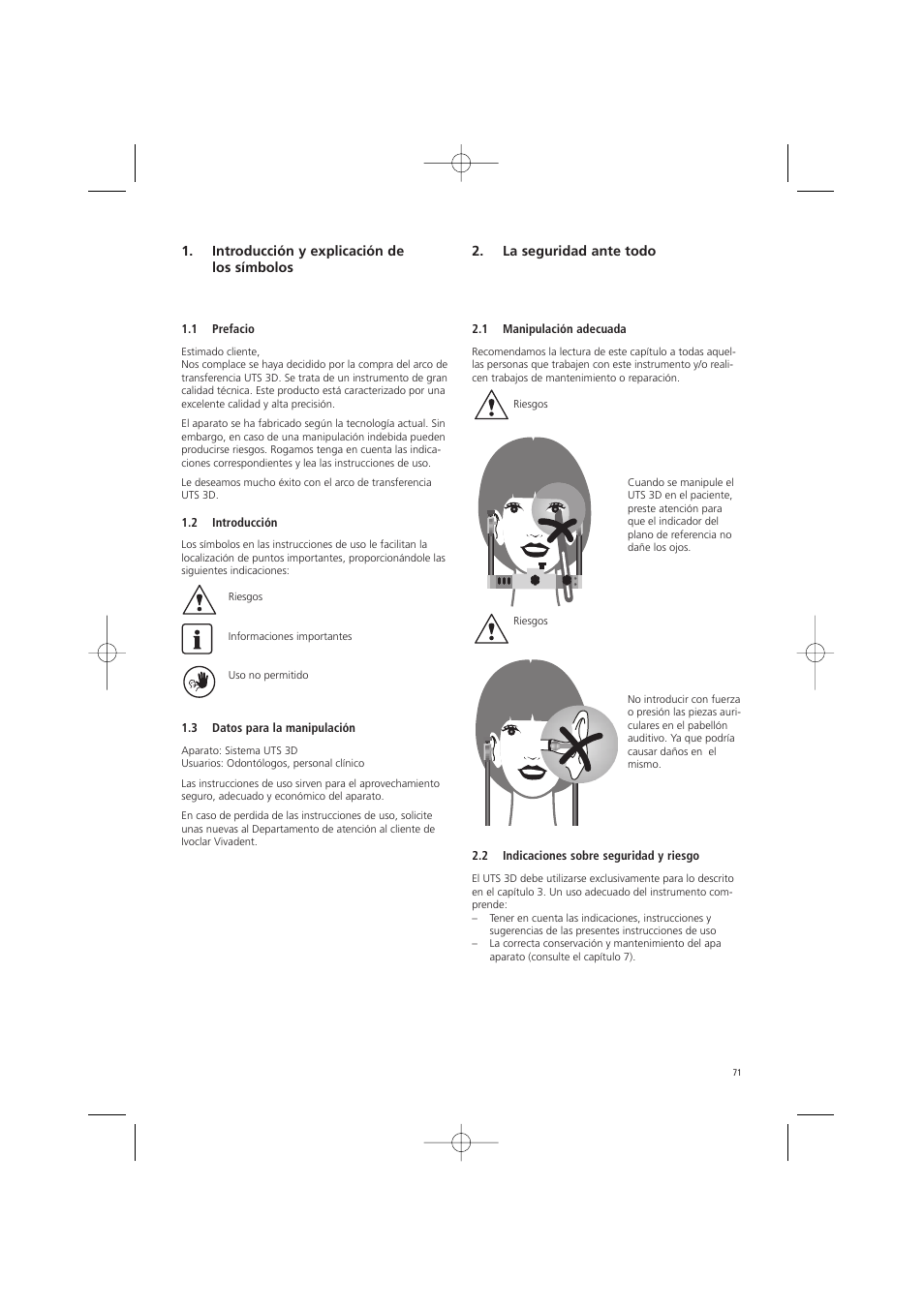 Ivoclar Vivadent UTS 3D User Manual | Page 71 / 100