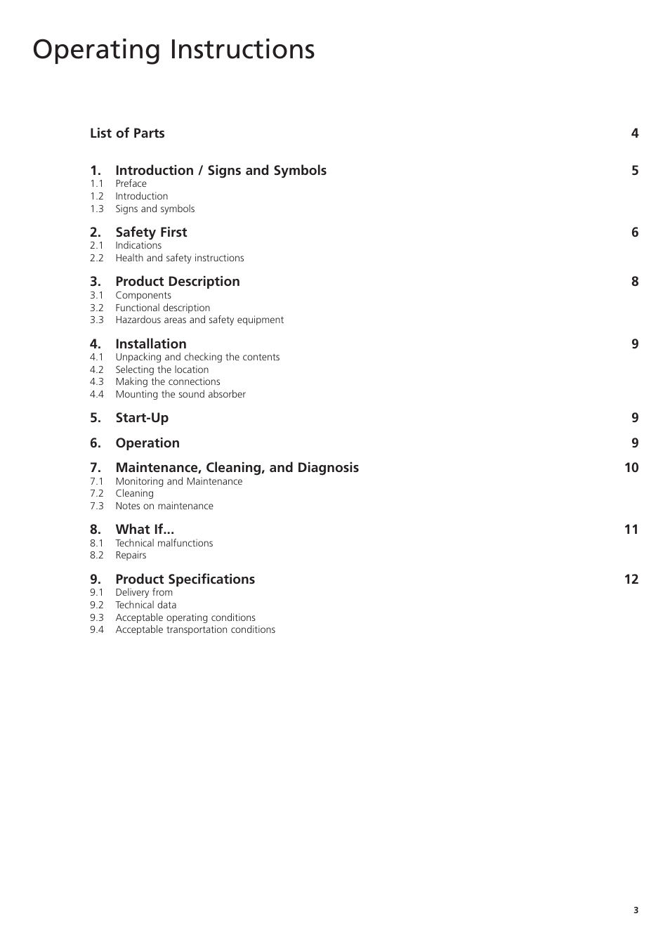 Operating instructions | Ivoclar Vivadent VP3 User Manual | Page 3 / 16