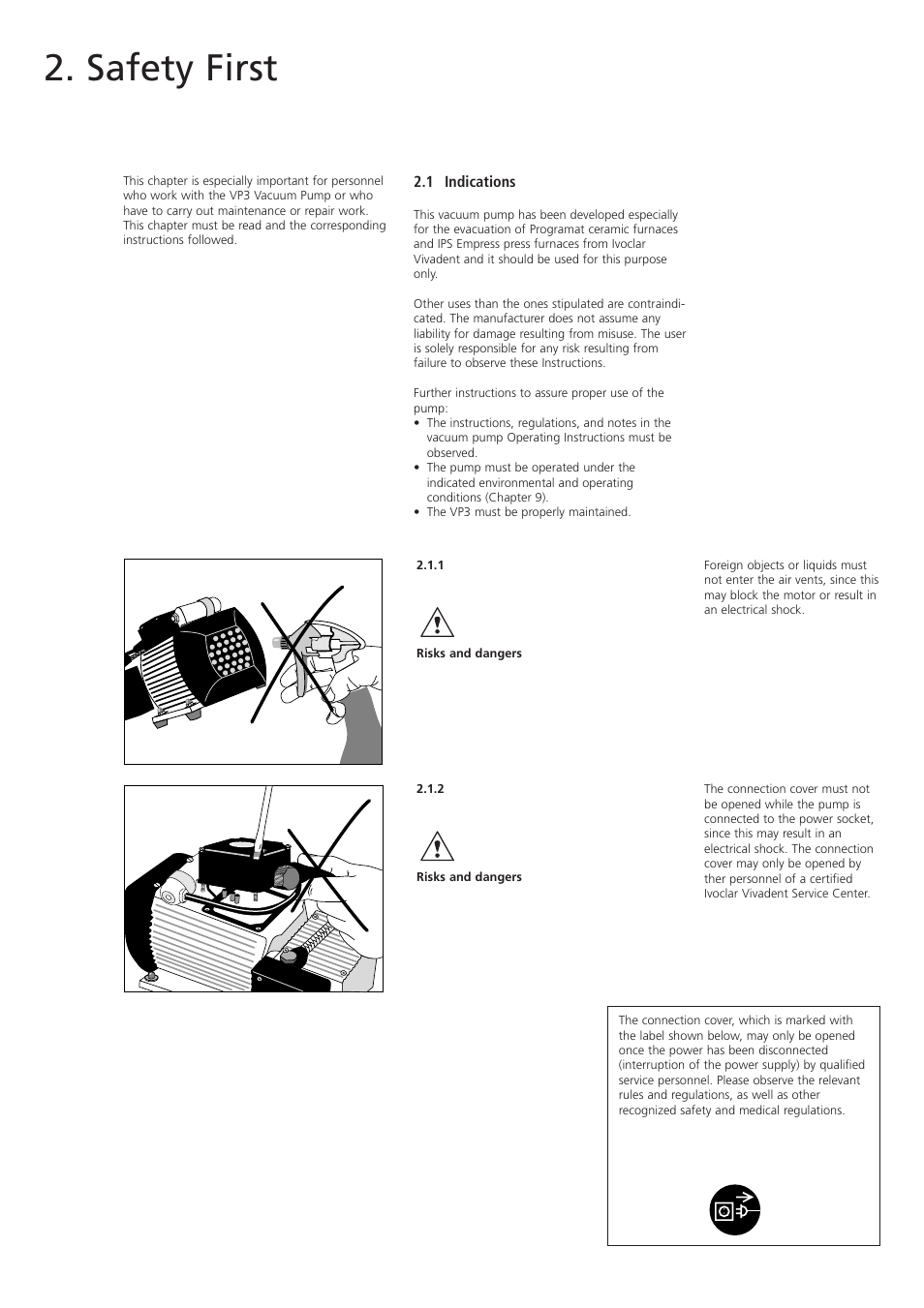 Safety first | Ivoclar Vivadent VP3 User Manual | Page 6 / 16