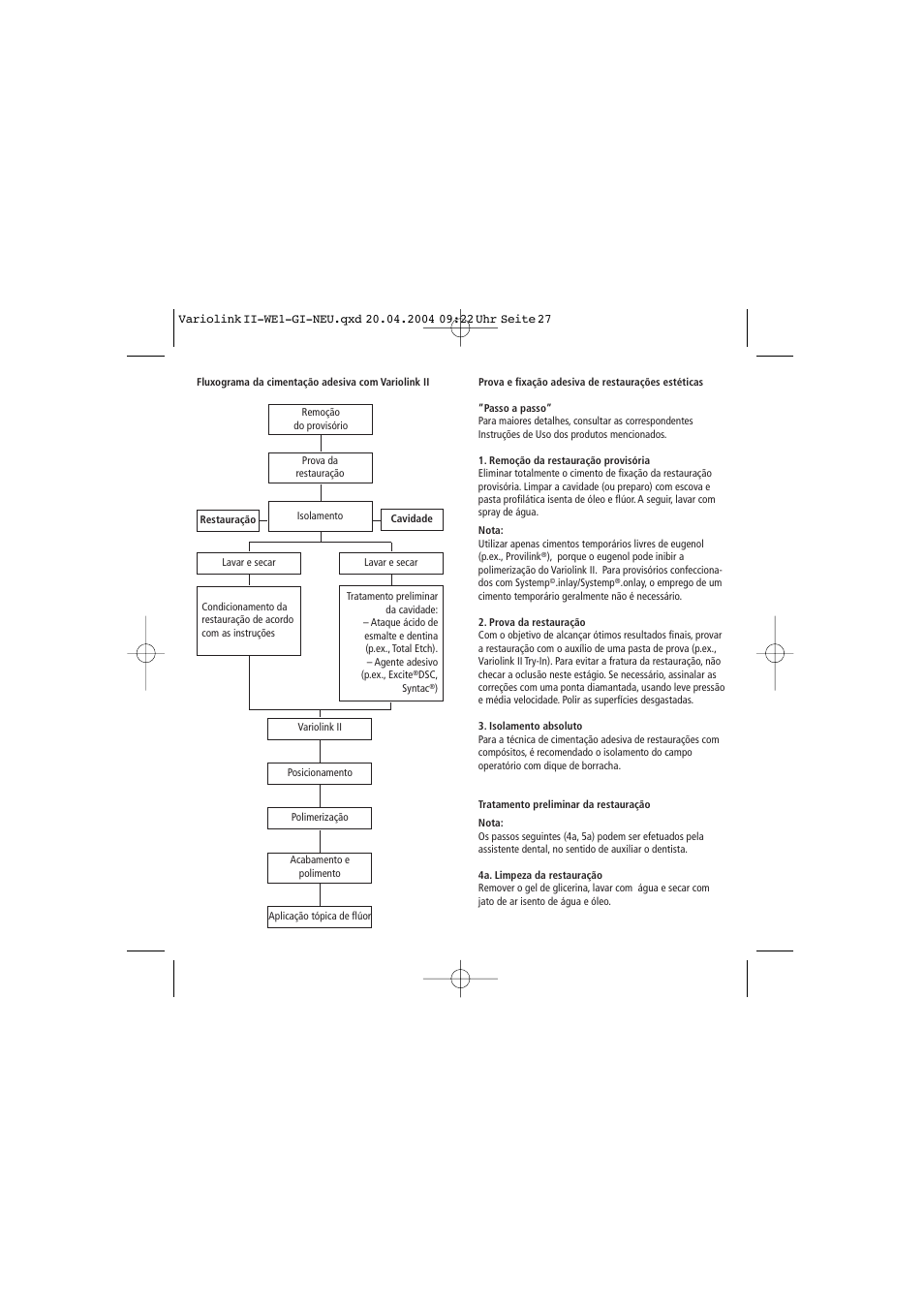 Ivoclar Vivadent Variolink II User Manual | Page 27 / 31