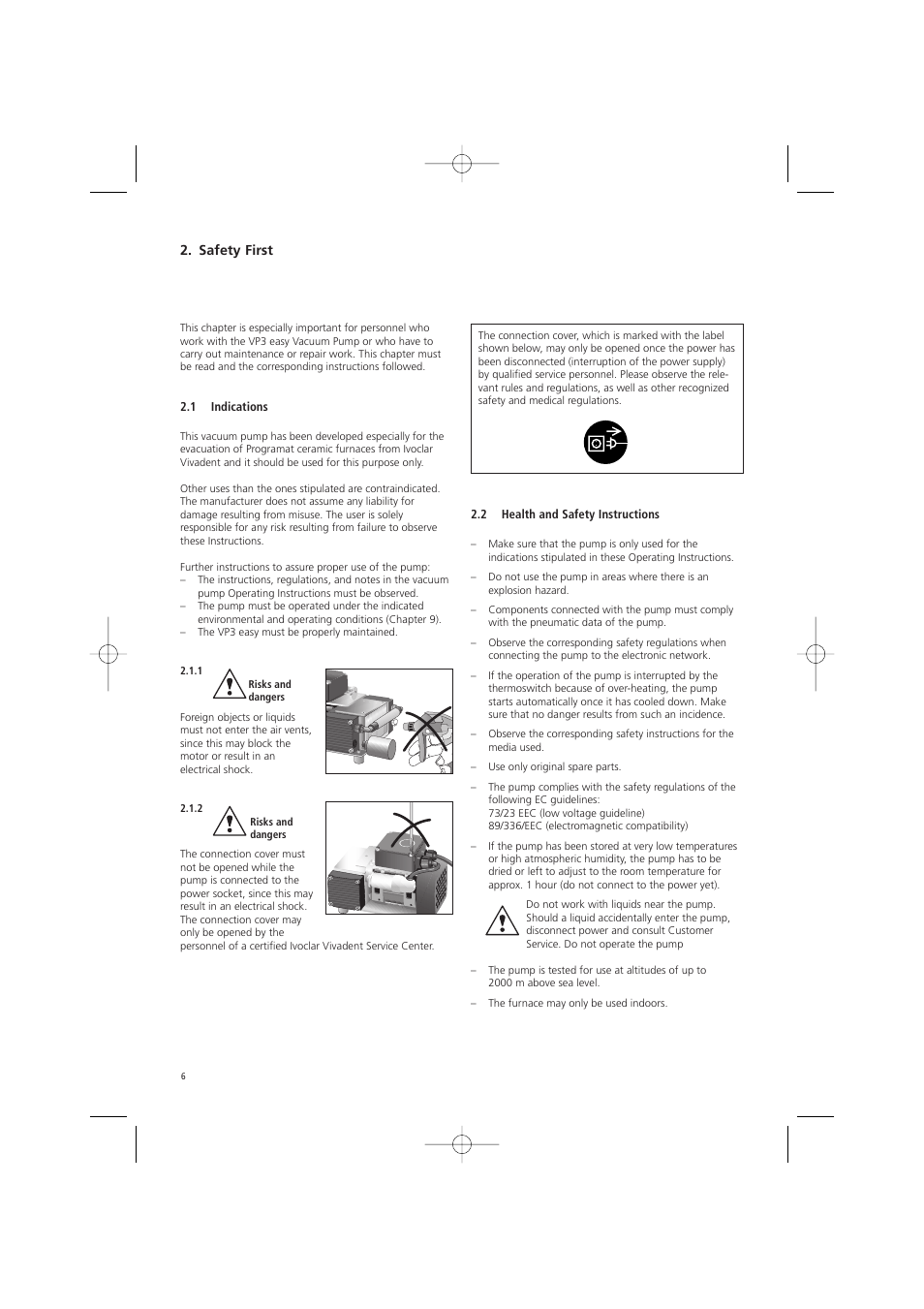 Ivoclar Vivadent VP3 easy User Manual | Page 6 / 64