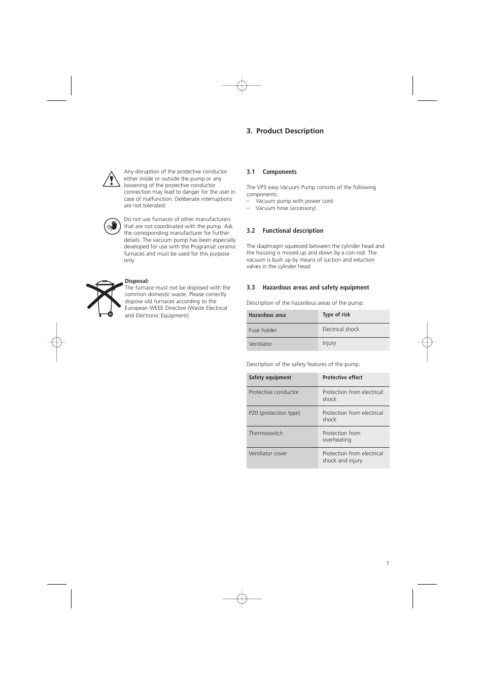 Ivoclar Vivadent VP3 easy User Manual | Page 7 / 64