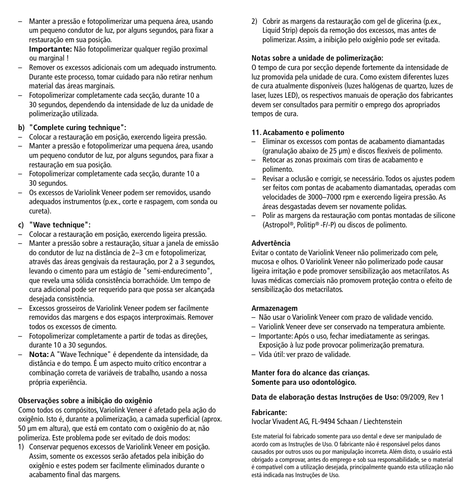 Ivoclar Vivadent Variolink Veneer User Manual | Page 19 / 42