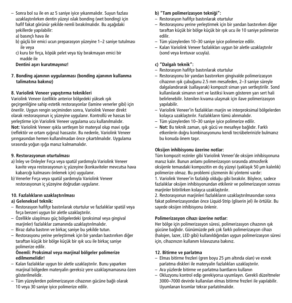 Ivoclar Vivadent Variolink Veneer User Manual | Page 40 / 42