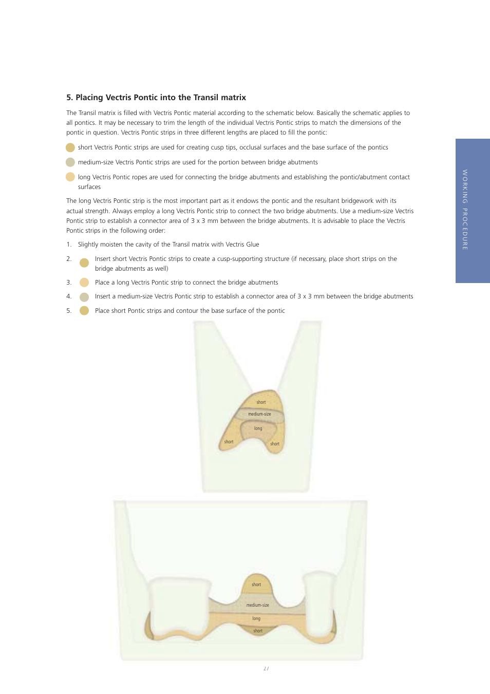 Placing vectris pontic into the transil matrix | Ivoclar Vivadent Vectris User Manual | Page 27 / 60