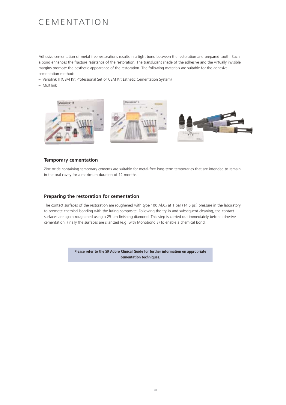 Ivoclar Vivadent Vectris User Manual | Page 28 / 60