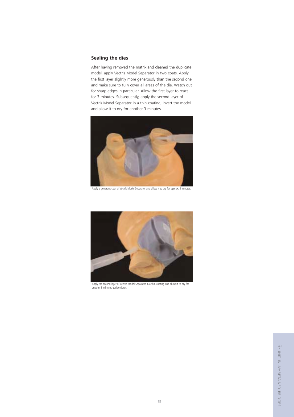 Sealing the dies | Ivoclar Vivadent Vectris User Manual | Page 53 / 60