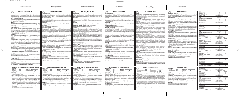 Productinformatie, Bruksanvisning, Instruções de uso | Brugsanvisning, Greek, Käyttöohjeet, Π∂™ ãƒ∏™eø, ª¤ıô‰ô˜ (-ôè) ùôôı¤ùëûë˜ ·áˆáòó, Valumenetelmä, Udformning af støbekanalen | Ivoclar Vivadent Y-1 User Manual | Page 2 / 2