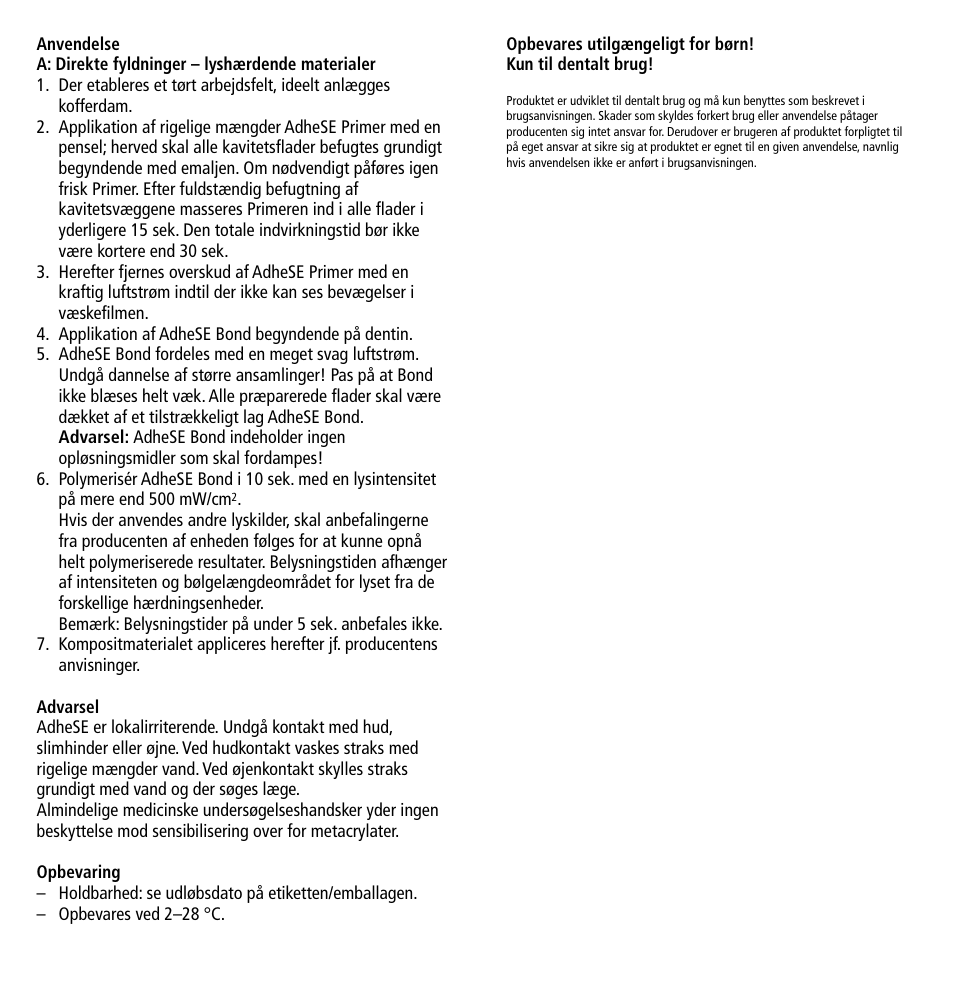 Ivoclar Vivadent AdheSE User Manual | Page 12 / 23