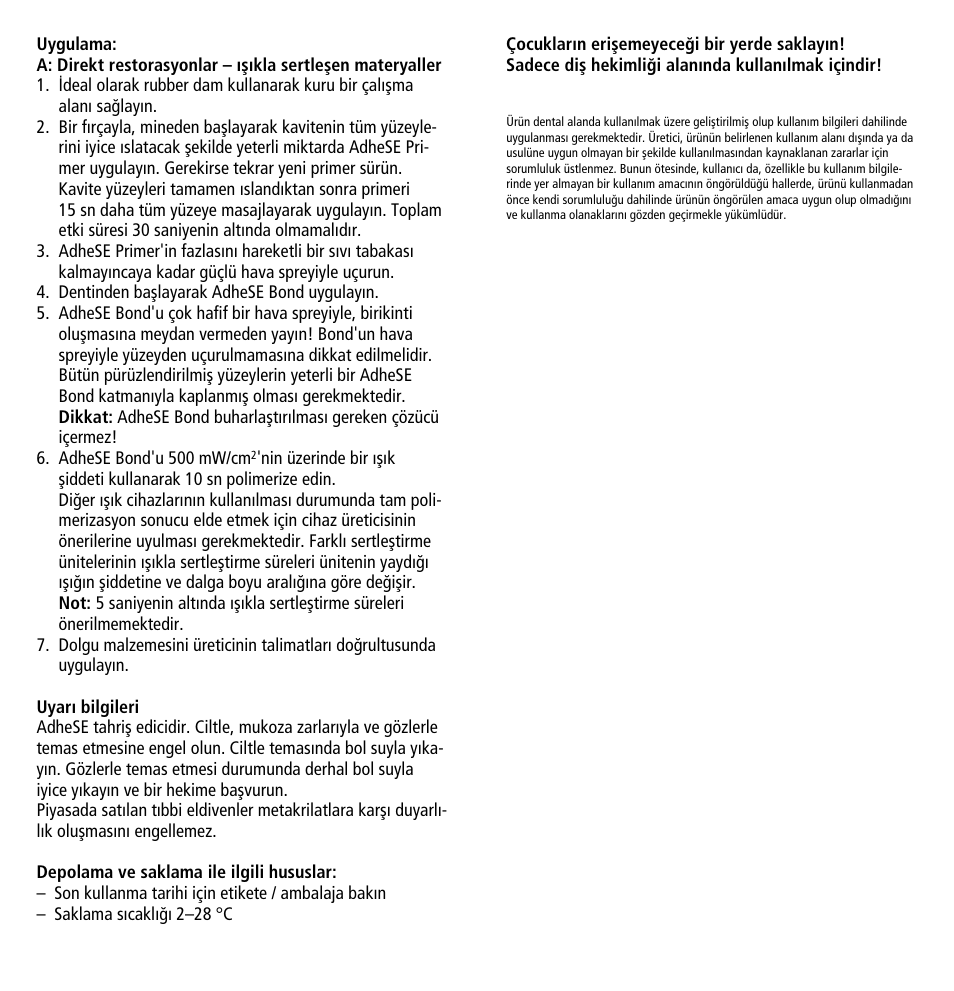 Ivoclar Vivadent AdheSE User Manual | Page 19 / 23