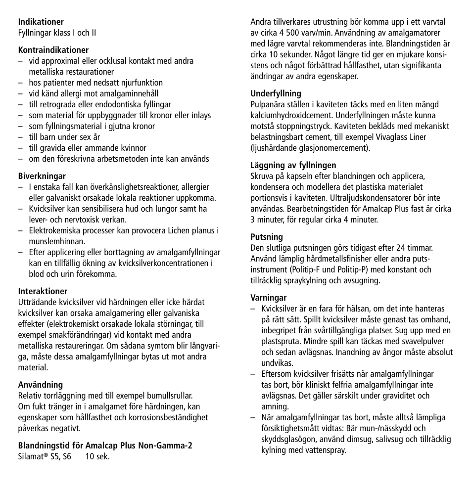 Ivoclar Vivadent Amalcap Plus User Manual | Page 14 / 28