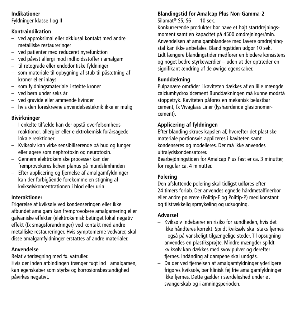 Ivoclar Vivadent Amalcap Plus User Manual | Page 16 / 28