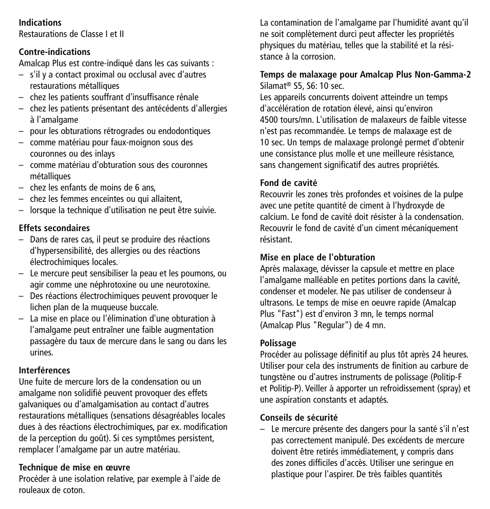 Ivoclar Vivadent Amalcap Plus User Manual | Page 6 / 28