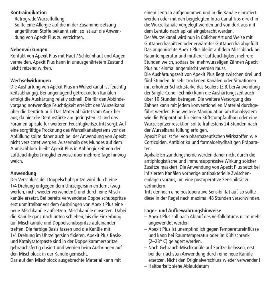 Ivoclar Vivadent Apexit Plus User Manual | Page 4 / 29
